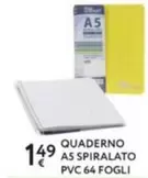 Offerta per Quaderno A5 Spiralato Pvc 64 Fogli a 1,49€ in Le Mille