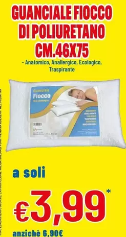 Offerta per Guanciale Fiocco Di Poliuretano a 3,99€ in Dpiu