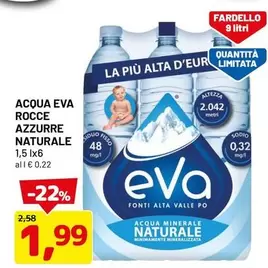 Offerta per Eva - Acqua Rocce Azzurre Naturale a 1,99€ in Dpiu