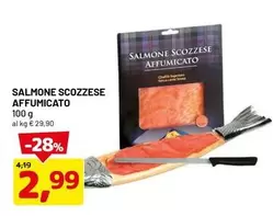 Offerta per Salmone Scozzese Affumicato a 2,99€ in Dpiu