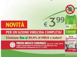 Offerta per Citrosil - Presidinedico Chirurgicici a 3,99€ in Acqua & Sapone