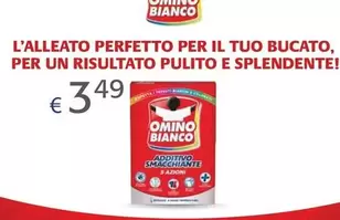 Offerta per Omino Bianco - L'alleato Perfetto Per Il Tuo Bucato, Per Un Risultato Pulito E Splendente! a 3,49€ in Acqua & Sapone