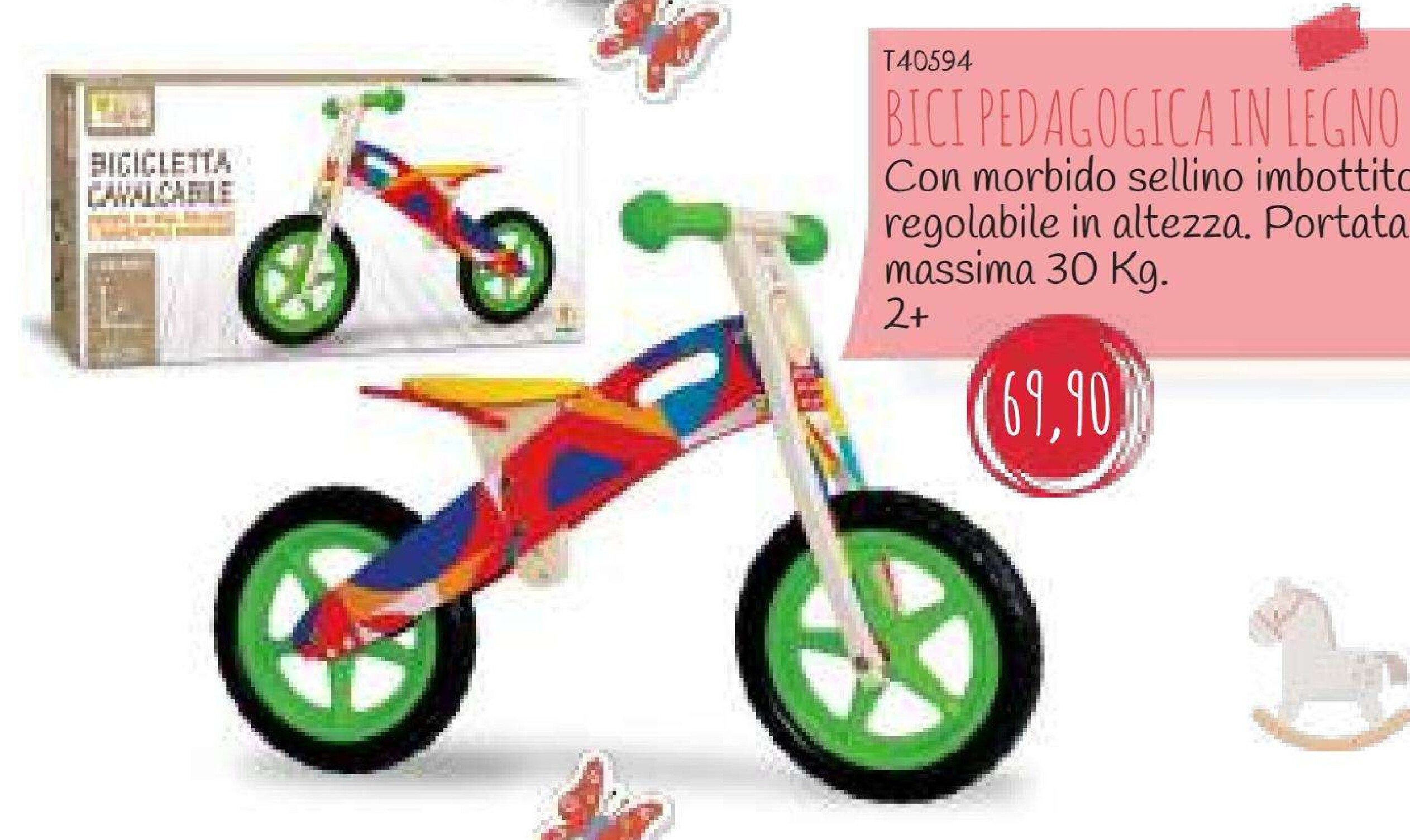 Offerta per Bici Pedagogica In Legno a 69,9€ in La Giraffa