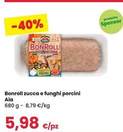 Offerta per Aia Bonroll Zucca E Funghi Porcini a 5,98€ in Despar
