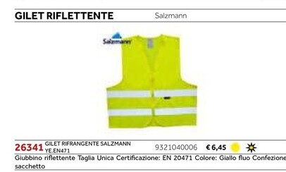 Offerta per Salamann - Gilet Riflettente a 6,45€ in Atala