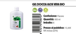 Offerta per Santiveri - Gel Doccia Aloe Vera Bio a 13,4€ in Ibersan