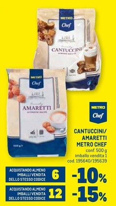 Offerta per Metro chef Cantuccini / Amaretti in Metro