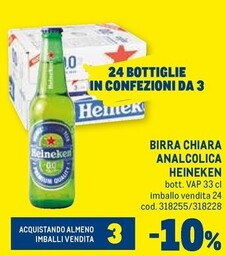 Offerta per Heineken Birra Chiara Analcolica in Metro