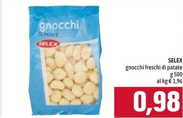 Offerta per Selex Gnocchi Freschi Di Patate a 0,98€ in Emisfero