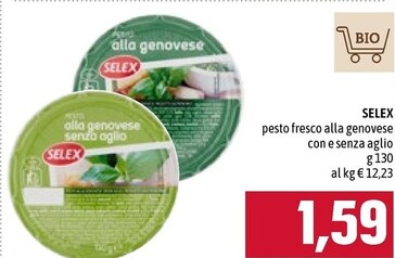 Offerta per Selex Pesto Fresco Alla Genovese Con E Senza Aglio a 1,59€ in Emisfero